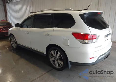 2015 Nissan Pathfinder Platinum from USA, damaged, VIN 5N1AR2MMXFC696002
